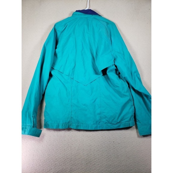 Vintage Pelzer Rainwear Jacket Mens Medium Blue Long Sleeve Full Zip Windbreaker - Picture 8 of 9